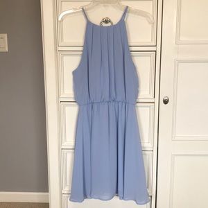 LUSH LIGHT BLUE DRESS